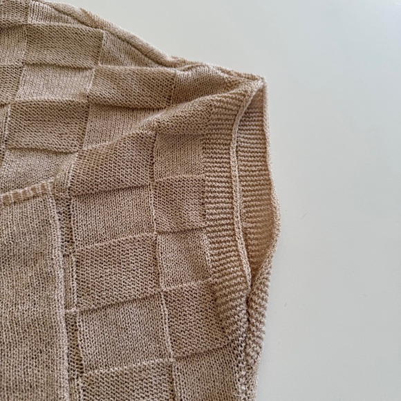 Shewin-Amazon-Cap Sleeve-Crew Neck-Knit-Light weight-Spring-Casual-S - Picture 5 of 9